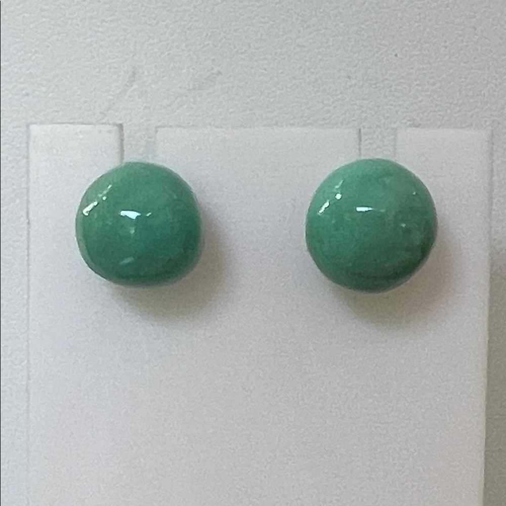 Turquoise Post Earrings, 10mm, Gorgeous Color!
